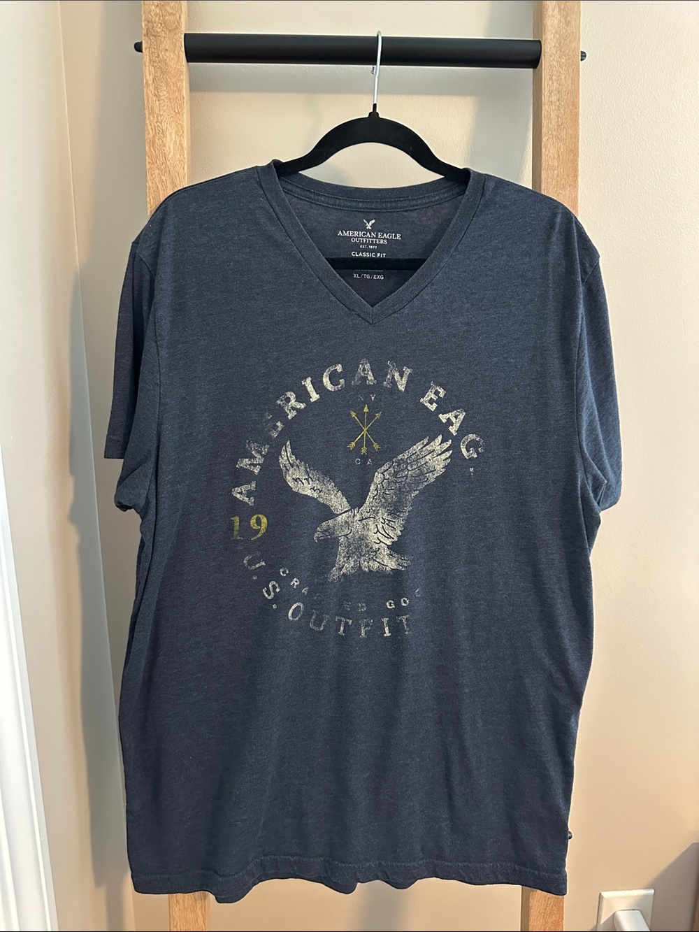 American Eagle Outfitters V-Neck Eagle Graphic Tee Vintage style